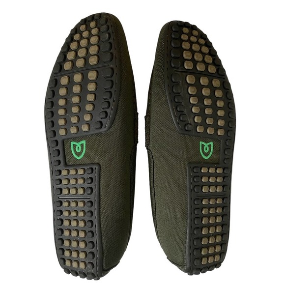 Rothy\'s The Driving Loafer Shoes Size M12.5 Olive Green Knit Slip On Casual main image 9